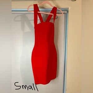 Elegant Red Sleeveless Dress